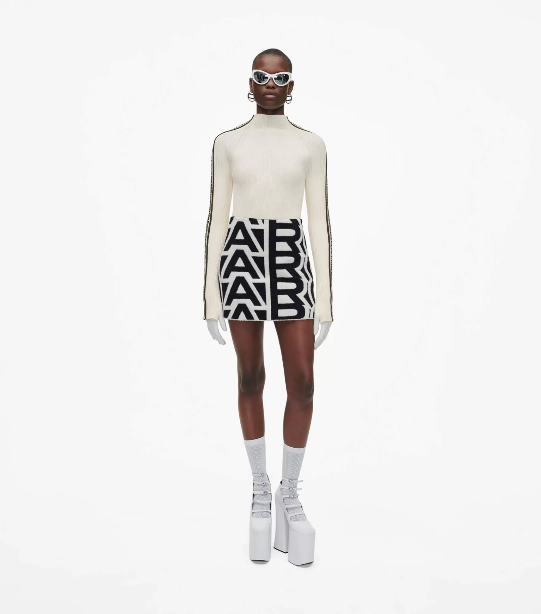 Marc Jacobs The Flock Monogram Mini Skirt | Bas