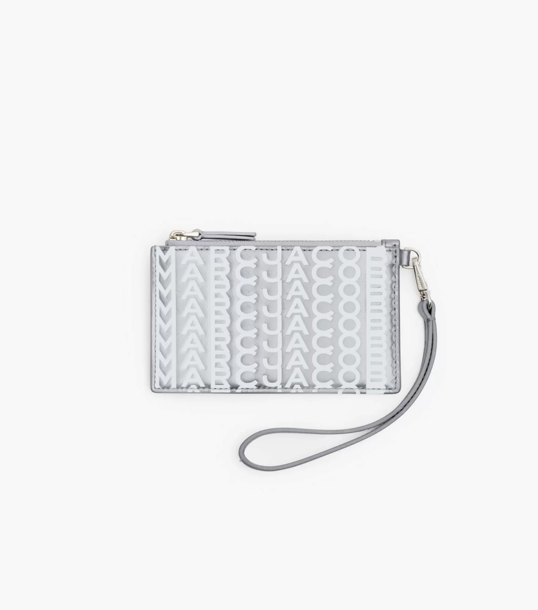 Marc Jacobs The Monogram Metallic Top Zip Wristlet Wallet | Portefeuilles Compacts